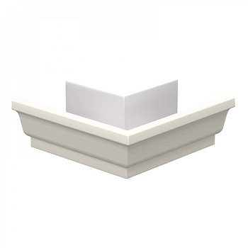 Угол желоба наружный 76х102 белый RAL 9003
