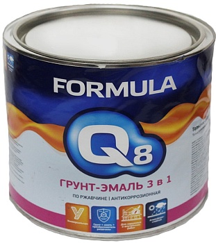 Грунт-эмаль 3в1 красная 0,9кг Формула Q8 (14)