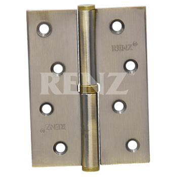 Петля разъемная стальная RENZ RENZ L 100 FH AB левая плоский колпачок бронза античная