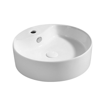 Раковина накладная Azario 46.5х46.5х14 фаянс, круглая