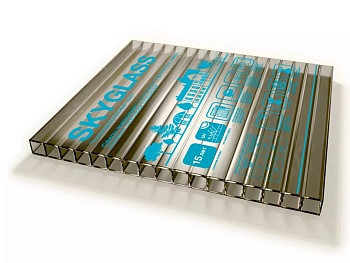 Поликарбонат 10 мм 2,1*12 пог.м (25,2м2) Бронза SKYGLASS