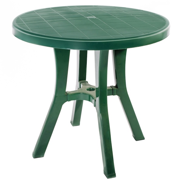 Стол круглый Эльф 051 темно-зеленый 80х80