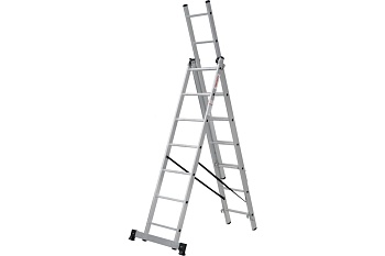 Лестница алюминиевая трехсекционная 3*8 Новая Высота NV-1230 46493