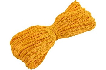Шнур хозяйственный 3мм цветной 4 нитки(20м) Рыжий Кот