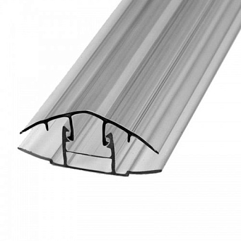 Профиль разъемный 6-10мм Прозрачный 6,0м HCP