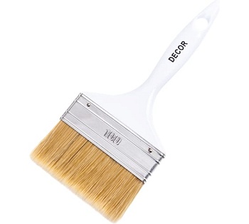 Кисть 100х15мм светлая смеш.щетина "STANDARD" универсальная пласт.ручка 700-100