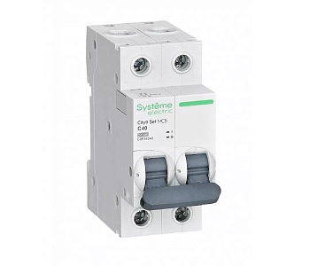 Выключатель автоматический модульный 2п C 40А 4.5кА City9 Set 230В SE C9F34240